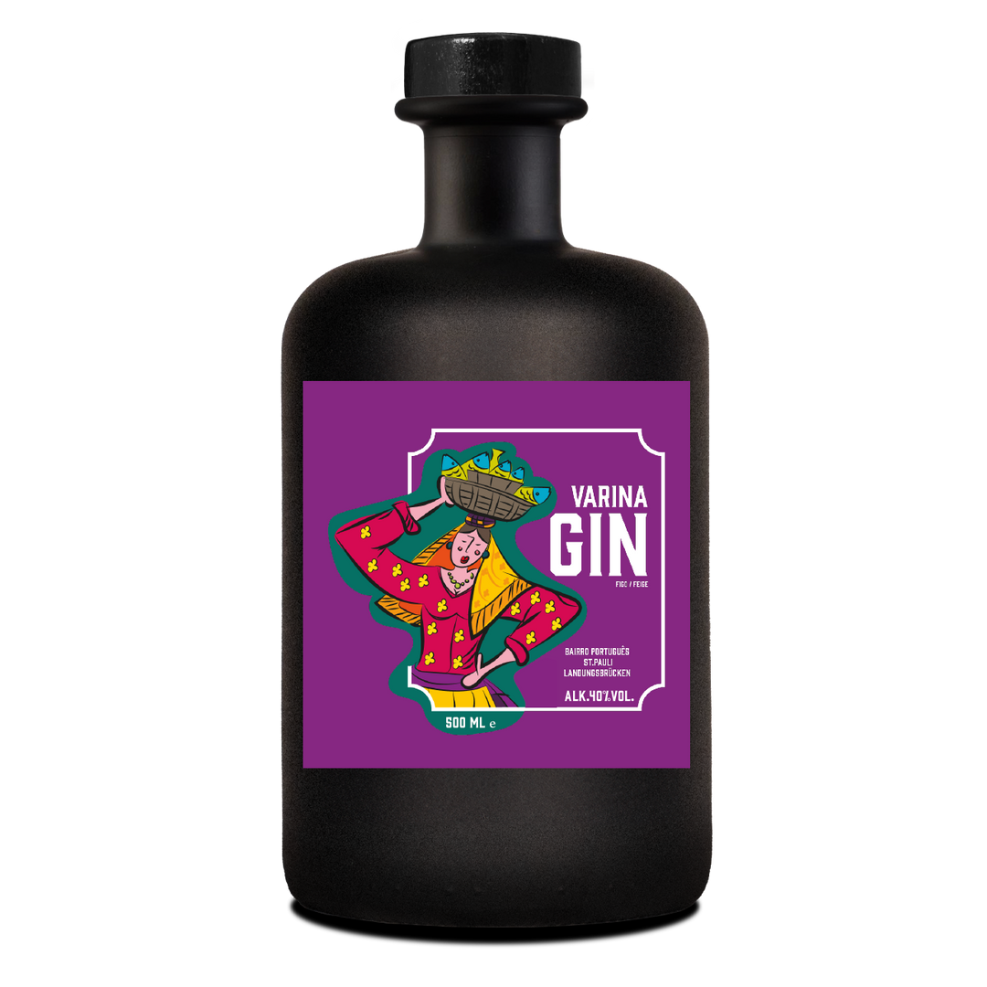 Varina Gin Feige - Ein Gin direkt aus dem Garten Eden – mit Wurzeln im Bairro Português zwischen St. Pauli und den Landungsbrücken.