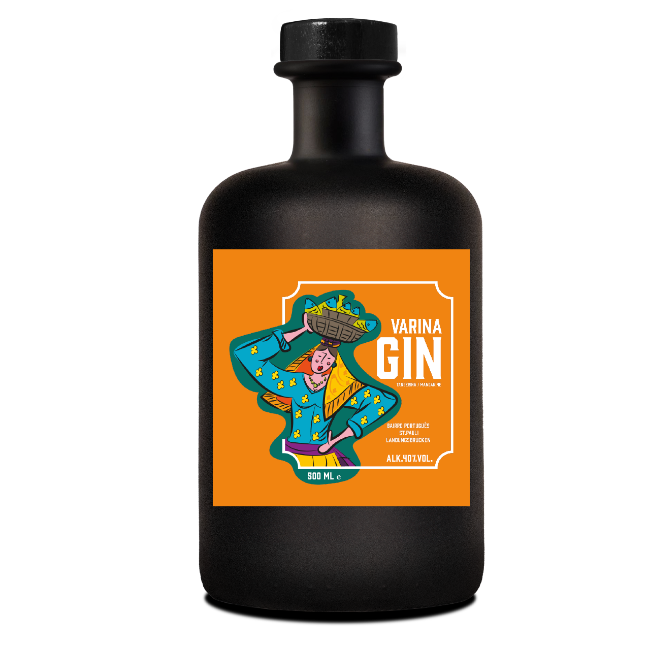 Varina Gin Mandarine - Ein Gin direkt aus dem Garten Eden – mit Wurzeln im Bairro Português zwischen St. Pauli und den Landungsbrücken.